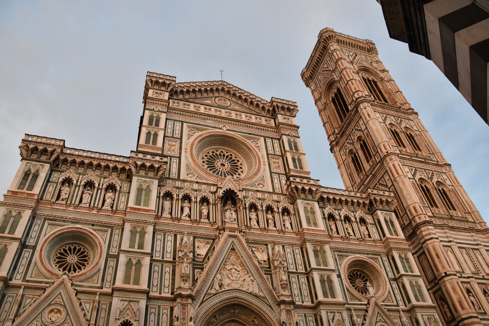 Florence's Duomo and Giotto's bell tower at dusk